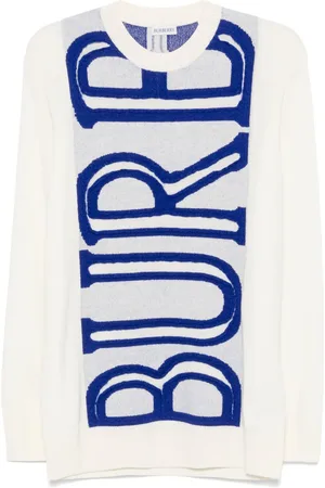 Burberry Intarsia-logo wool sweater