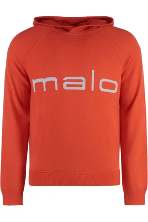 Malo Logo-intarsia hoodie