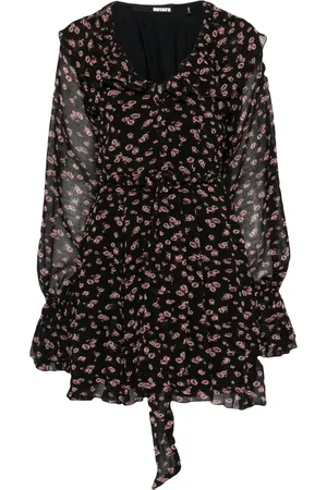 ROTATE Crinkled mini dress