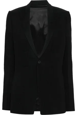 Rick Owens Narrow-lapels single-breasted blazer