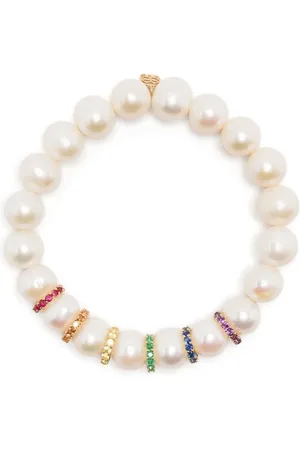 Sydney Evan 14kt yellow gold multi-stone pearl bracelet