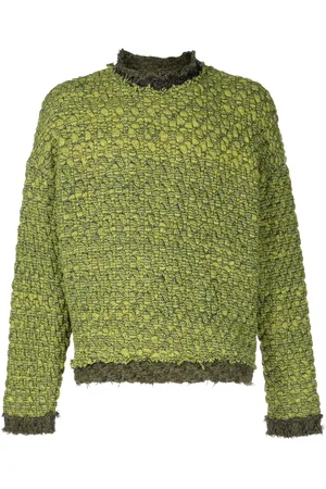 Vitelli Intarsia-knit logo mélange jumper