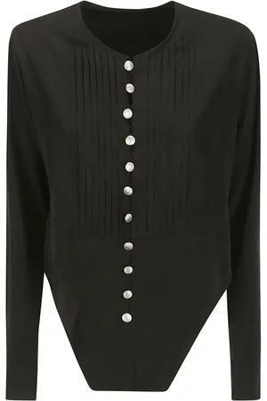 YOHJI YAMAMOTO Pleated asymmetric-hem blouse