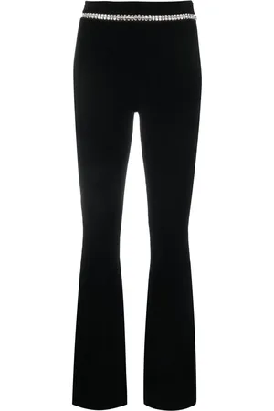 Paco rabanne Crystal-embellished flared trousers