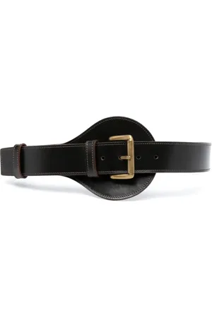 Gianfranco Ferré 2000s leather buckle belt