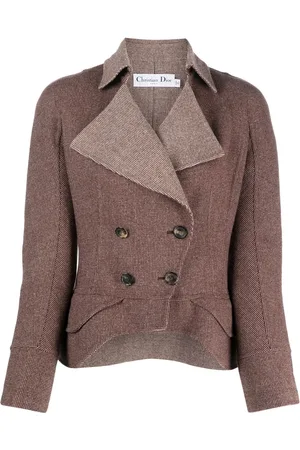 Dior 2010s flared-hem wool jacket