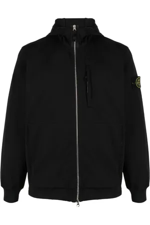 Stone Island Compass logo-patch hooded jacket