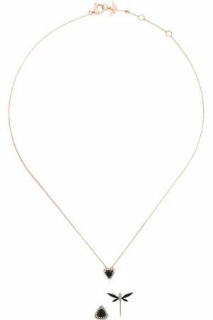 ANAPSARA 18kt rose gold Dragonfly earrings and necklace set