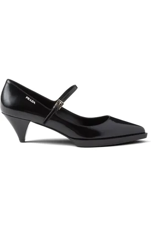 Prada 55mm brushed leather pumps