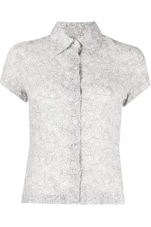 CHANEL 1999 Rue Cambon print shirt