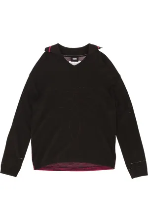 VERSACE 2000s perforated-detail sweater