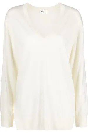 P.A.R.O.S.H. V-neck wool knitted top