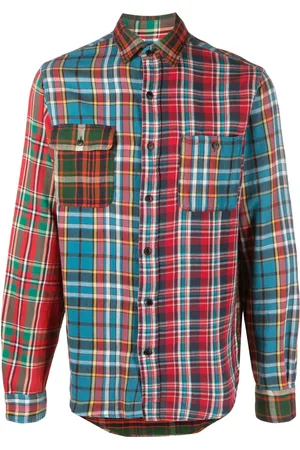 Ralph Lauren Patchwork plaid-check cotton shirt