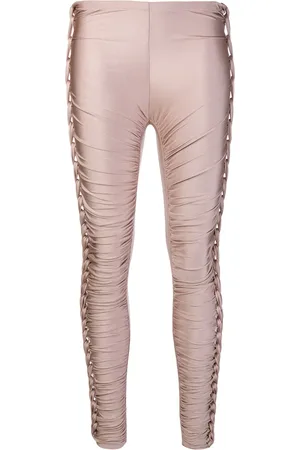 Jean Paul Gaultier Stretch plaited gathered trousers