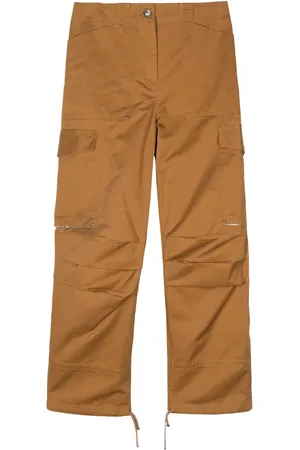 Paco rabanne Embroidered-logo cargo pants