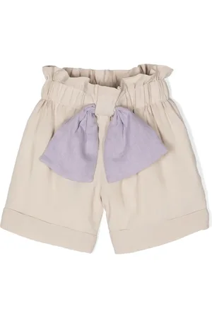 LA STUPENDERIA Bow-detail shorts