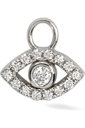 Lark & Berry 9kt white gold Entrancing Eye diamond earring charm