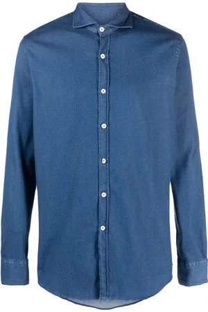CANALI Long-sleeve denim shirt