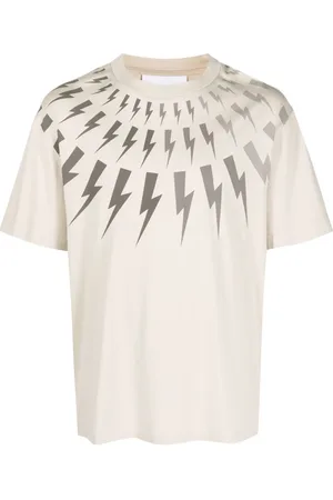 Neil Barrett Thunderbolt-print cotton T-shirt
