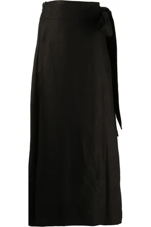 Bondi Born Universal linen wrap dress