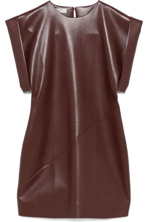 Serafini Faux-leather mini dress