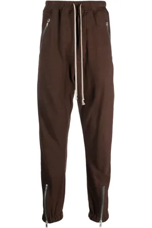 Rick Owens Drop-crotch drawstring tapered trousers