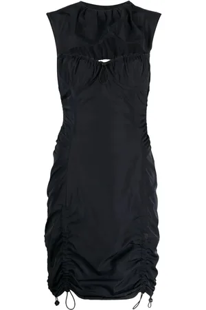 MONSE Cut-out drawstring-detail mini dress