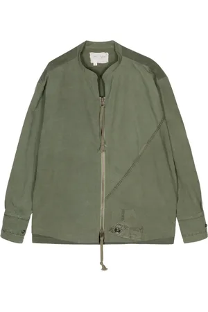 GREG LAUREN Cotton zip-up jacket