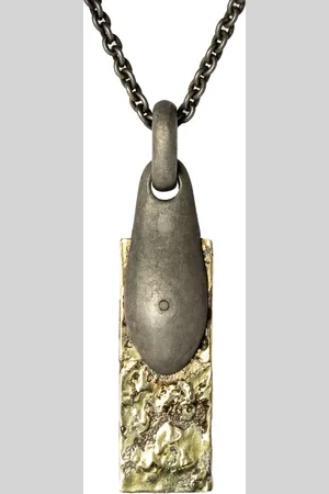 PARTS OF FOUR 18kt yellow gold and sterling Chrysalis necklace