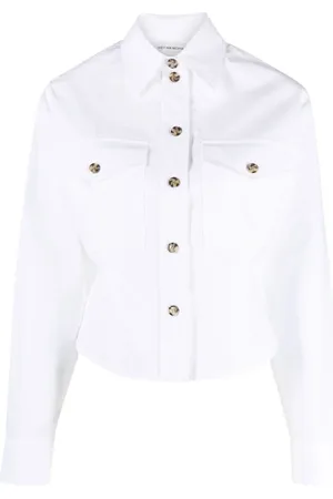 Victoria Beckham Cropped cotton shirt