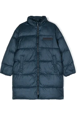 Emporio Armani Houndstooth-print quilted jacket