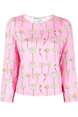 Bernadette Daisy-print round-neck T-shirt