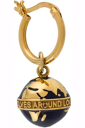 TRUE ROCKS Globe hoop earring