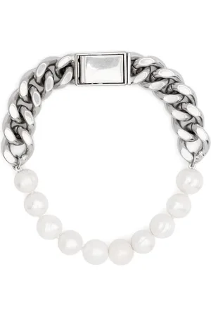 Jil Sander Curb-chain pearl-detail bracelet