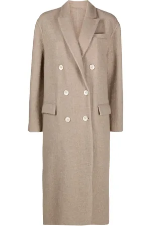 Brunello Cucinelli Double-breasted cashmere coat