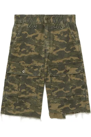 We11 Done Camouflage-print cargo shorts