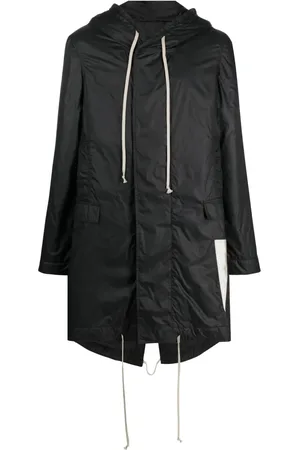 Rick Owens Fishtail hooded raincoat