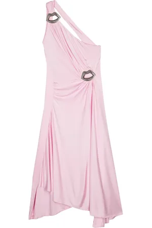 Sonia by Sonia Rykiel Lips-motif asymmetric midi dress