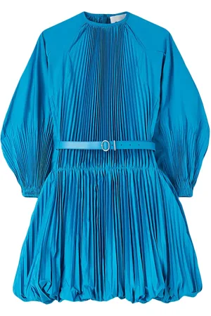 Jil Sander Plissé belted minidress
