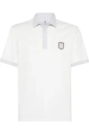Brunello Cucinelli Logo-patch polo shirt