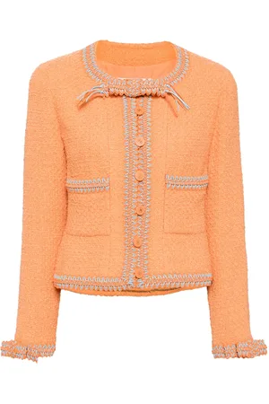 CHANEL 1994 braid-trim tweed jacket