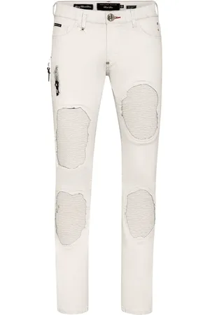 Philipp Plein Rock Star ribbed-panels skinny jeans