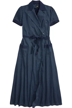 Ralph Lauren Polka-dot denim dress