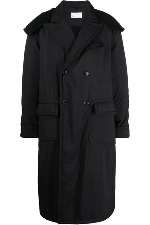 4SDESIGNS Double-breasted hooded coat