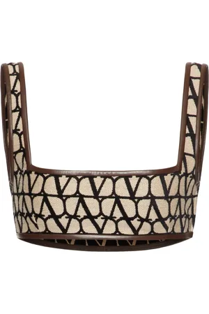 VALENTINO GARAVANI Toile Iconographe Light bralette top