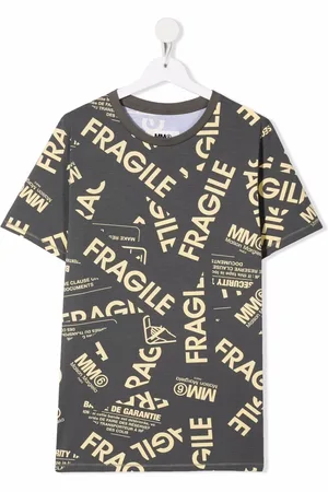 Maison Margiela TEEN fragile-print short-sleeved T-shirt