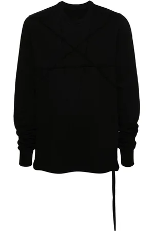 Rick Owens Star-embroidery cotton sweatshirt