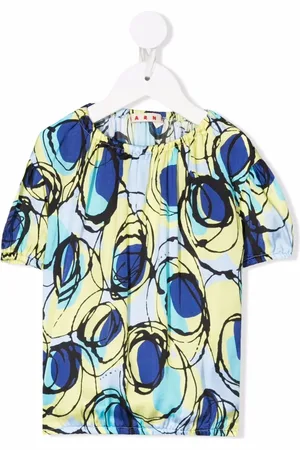 Marni Colour-block print top