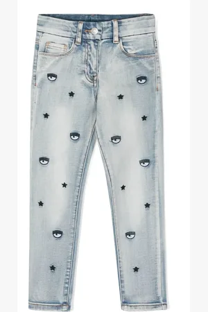 Chiara Ferragni Eyelike-motif denim jeans