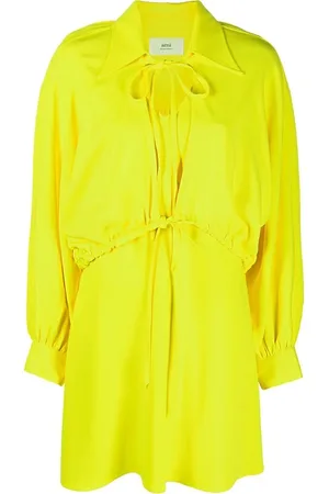 Ami Tie-fastening mini dress